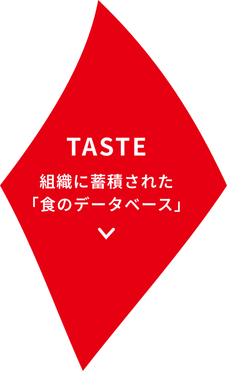 TASTE 組織に蓄積された「食のデータベース」